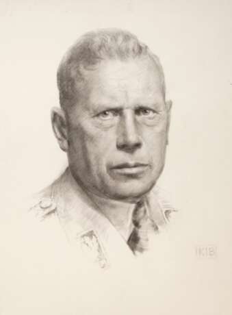 Kohlezeichnung Adolf Hühnlein - photo 1