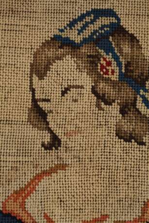 Gobelinstickerei Abgabe des Zehnten im Kloster - photo 3