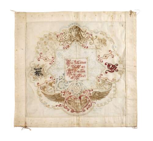 Feine Seidenstickerei Historismus - photo 1