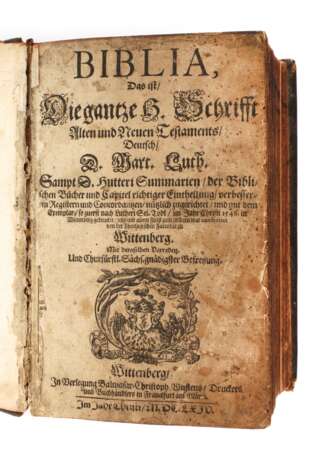 Bibel Wittenberg 1664 - photo 1