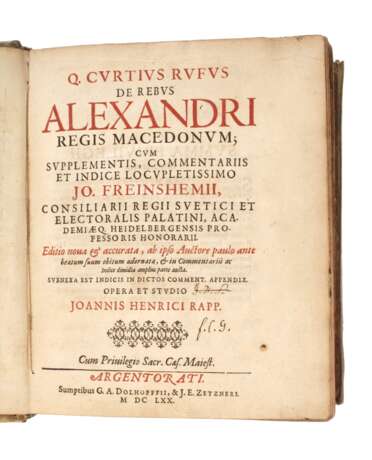 De Rebus Alexandri regis Macedonum 1670 - photo 1