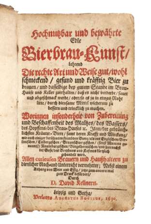 Hochnutzbar und bewährte edle Bierbrau-Kunst 1690 - photo 1