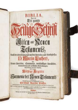 Pfaff-Bibel Tübingen Cotta 1730 - фото 1