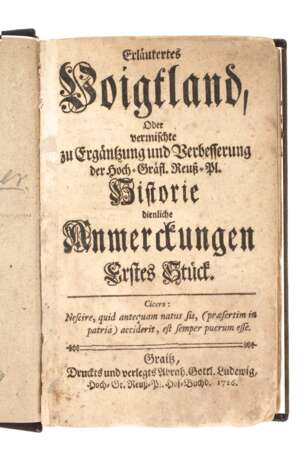 Erläutertes Voigtland 1726 - фото 1