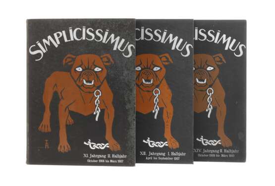 Drei Halbjahresbände Simplicissimus - photo 1