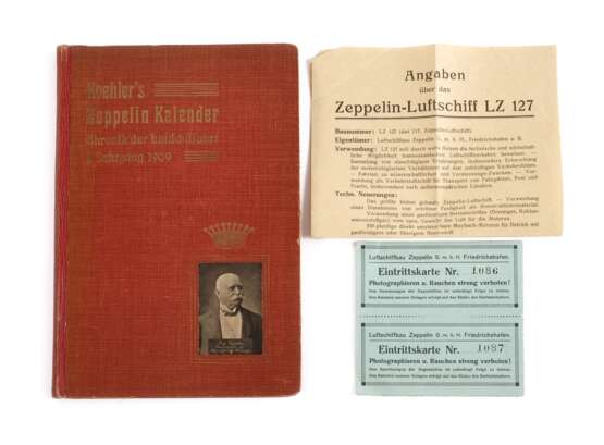 Zeppelin-Kalender und Eintrittskarten - фото 1
