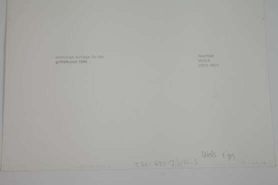 Otto Wols, zwei Fotoabzüge für Griffelkunst - Foto 5 Otto Wols, zwei Fotoabzüge für Griffelkunst - Foto 5