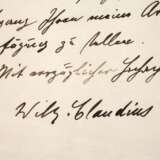 Autograph Wilhelm Claudius - photo 3