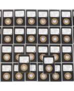 Übersicht. Konvolut Silbermedaillen Deutsche Einheit