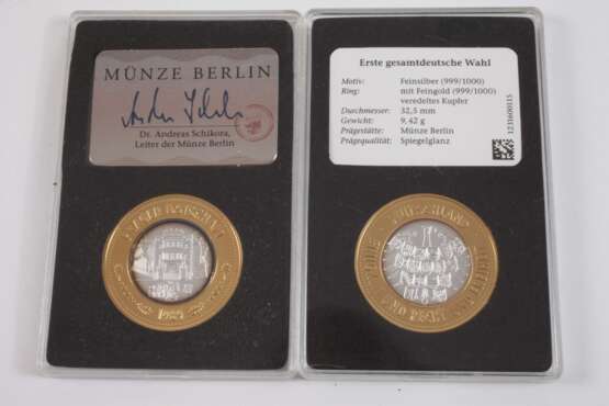 Konvolut Silbermedaillen Deutsche Einheit - Foto 2 Konvolut Silbermedaillen Deutsche Einheit - Foto 2