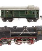 Produktkatalog. Märklin Schlepptenderlok und Gepäckwagen 