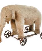 Jouets et Modèles. Früher Steiff Elefant als Zugtier