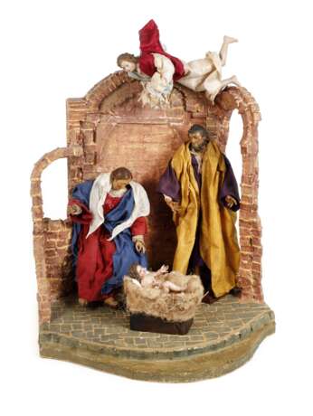 Neapolitanische Krippenfiguren und Ruinenkrippe - photo 1 Neapolitanische Krippenfiguren und Ruinenkrippe - photo 1