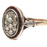 Historischer Ring mit Diamanten und Granaten - Foto 1