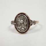 Historischer Ring mit Diamanten und Granaten - Foto 2