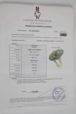 Prächtiger Ring mit Diamanten und Rubin - Foto 6