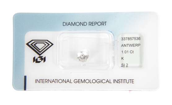 Brillant von 1,01 ct mit IGI-Gutachten - Foto 1