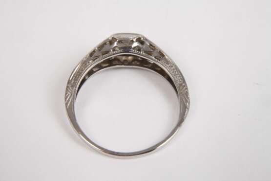 Damenring mit Diamant und Saphiren - Foto 2