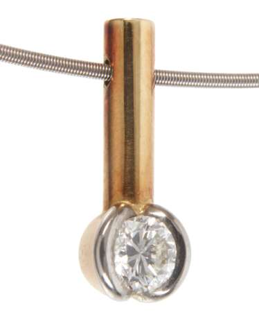 Brillantanhänger an Stahlreif - Foto 1 Brillantanhänger an Stahlreif - Foto 1