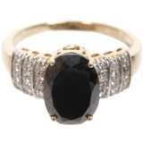 Damenring mit schwarzem Diamant - Foto 1