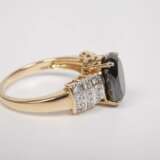 Damenring mit schwarzem Diamant - Foto 2