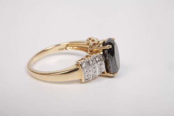 Damenring mit schwarzem Diamant - Foto 2