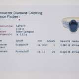 Damenring mit schwarzem Diamant - Foto 4