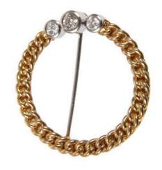 Brosche mit Brillanten