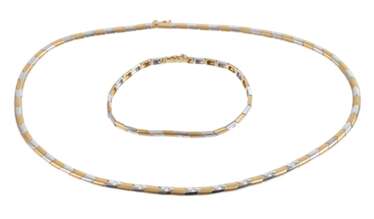 Schmuckset Bicolor mit Brillanten