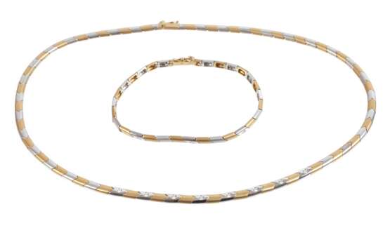 Schmuckset Bicolor mit Brillanten - Foto 1 Schmuckset Bicolor mit Brillanten - Foto 1