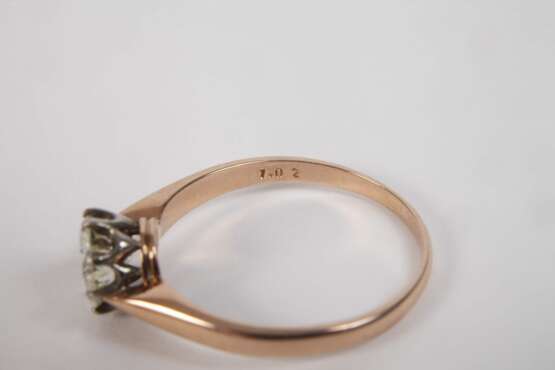 Solitärring mit Brillant von 1,02 ct - Foto 3