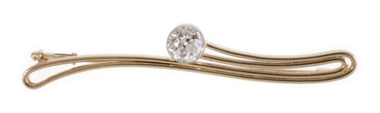 Brosche mit Altschliffdiamant von ca. 1,2 ct - photo 1