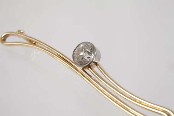 Brosche mit Altschliffdiamant von ca. 1,2 ct - photo 2 Brosche mit Altschliffdiamant von ca. 1,2 ct - photo 2