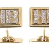 Paar Manschettenknöpfe mit Diamanten - photo 1