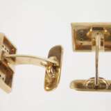 Paar Manschettenknöpfe mit Diamanten - photo 3