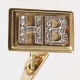 Paar Manschettenknöpfe mit Diamanten - photo 5