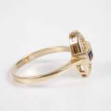 Damenring mit Saphiren und Diamanten - photo 2