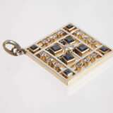 Art déco-Anhänger mit Saphiren und Diamanten - фото 2