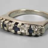 Damenring mit Saphiren und Diamanten - фото 1