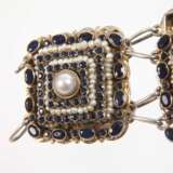 Prächtiges Armband mit Perlen und Saphiren - фото 3