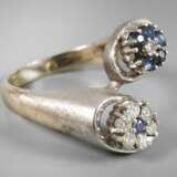 Damenring mit Saphiren und Brillanten - Foto 1