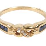 Damenring mit Saphiren und Brillanten - Foto 1