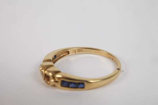 Damenring mit Saphiren und Brillanten - Foto 2 Damenring mit Saphiren und Brillanten - Foto 2