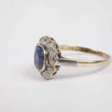 Damenring mit Saphir und Diamanten - фото 2