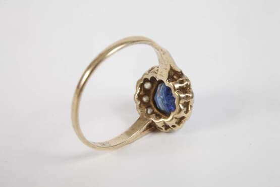 Damenring mit Saphir und Diamanten - фото 3 Damenring mit Saphir und Diamanten - фото 3