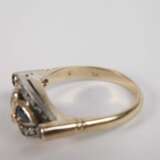 Damenring mit Saphiren und Diamanten - Foto 2