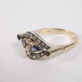 Damenring mit Saphiren und Diamanten - Foto 3