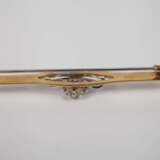 Stabbrosche mit Saphir und Diamanten - Foto 3