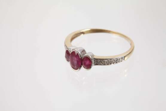 Schmuckset mit Rubinen und Brillanten - Foto 3
