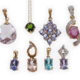 Konvolut Anhänger mit Steinbesatz - photo 1